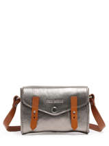 Cross Body Tas Mini Indispensable Leder Paul marius Grijs vintage MINI