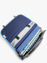 Boekentas Rtro 2 Compartimenten Cameleon Veelkleurig retro CA35-vue-porte