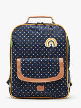 Rugzak 2 Compartimenten Tann's Blauw les fantaisies f 74322