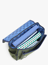 Boekentas 2 Compartimenten Caramel et cie Groen fier GA-vue-porte