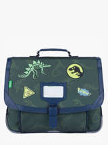 Boekentas 2 Compartimenten Tann's Groen les fantaisies g 38277