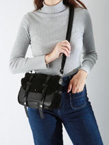 Cross Body Tas Vintage Leder Mila louise Roze vintage 3677XV-vue-porte
