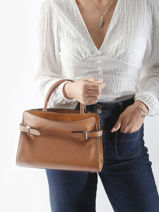 Handtas Emie Leder Le tanneur Bruin emie TEMI16M1-vue-porte