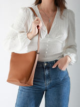 Schoudertas Rugzak S Cavalier Leder Etrier Bruin cavalier ECLR126S-vue-porte