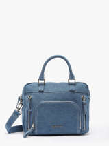Cross Body Tas Denim Katoen Nat et nin Blauw denim DE