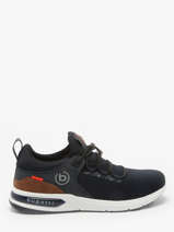 Sneakers Numbis Uit Leder Bugatti Blauw men 34265860