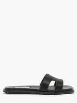Slippers Sofia Uit Leder Steve madden Zwart women 11003523