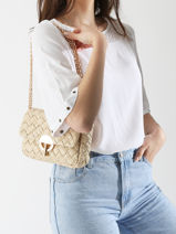 Cross Body Tas Moon Tress� Leder Vanessa bruno Beige moon 38V40533-vue-porte