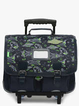 Boekentas Op Wieltjes 2 Compartimenten Tann
