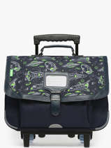 Boekentas Op Wieltjes 2 Compartimenten Tann