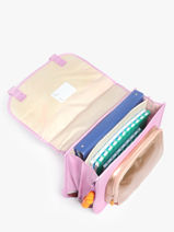 Boekentas 2 Compartimenten Stones and bones Roze girls G-vue-porte