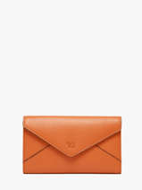 Portefeuille Enveloppe Leder Yves renard Oranje enveloppe 29283