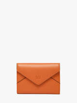 Portefeuille Enveloppe Leder Yves renard Oranje enveloppe 29223