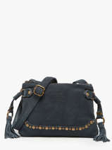 Cross Body Tas Houston Leder Basilic pepper Blauw houston BHOU82
