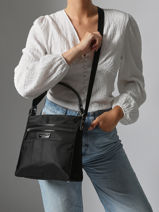 Cross Body Tas Basic Vernis Lancaster Roze basic vernis 514-60-vue-porte