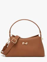 Schoudertas Freesia Leder Nathan baume Bruin eden 4