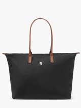 Schoudertas Popette Nylon Tommy hilfiger Bruin popette AW17996