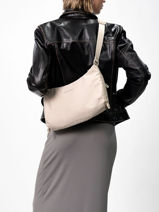 Cross Body Tas Kapten and son Beige cord SC-vue-porte