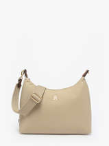 Cross Body Tas Popette Nylon Tommy hilfiger Bruin popette AW17937