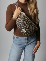 Belt Bag Custine Xl Gerecycleerd Katoen Rivedroite Blauw forever wild CUSTXFOR-vue-porte