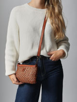 Cross Body Tas Heritage Leder Biba Bruin heritage KAB9L-vue-porte