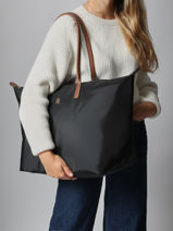 Schoudertas Popette Nylon Tommy hilfiger Bruin popette AW17996-vue-porte