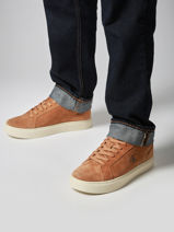 Sneakers Uit Leder Calvin klein jeans Bruin men YM01434-vue-porte