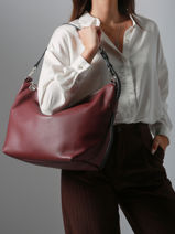 Longchamp Besace longchamp cuir Schoudertas Violet-vue-porte