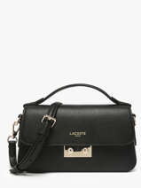 Cross Body Tas Champs Elysee Leder Lacoste Zwart champs elysee NF5099PH