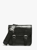 Cross Body Tas Eclipse Leder Paul marius Zwart eclipse SACOSECL