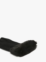 Handschoenen Isotoner Zwart women gloves 85358-vue-porte