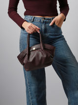 Handtassen Caviar Leder Milano Rood caviar CA25063-vue-porte