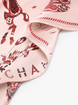 Longchamp Soie gots Sjaal Roze-vue-porte