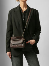 Handtas S Ninon Leder Lancel Bruin ninon A09221-vue-porte