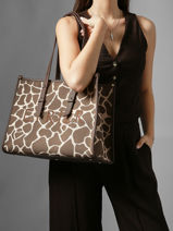 Schoudertas Safari Etrier Bruin safari ESAI160L-vue-porte