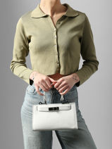 Sac Port� Main Caviar Leder Milano Wit caviar CA25114-vue-porte