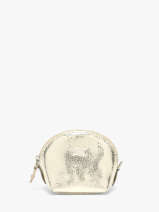 Portemonnee Caviar Leder Crinkles Goud caviar 14026