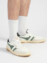 Sneakers Uit Leder Gola Wit men CMB336IN-vue-porte