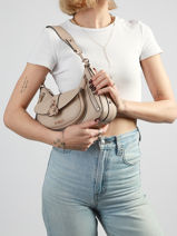 Schoudertas Jessa Guess Beige jessa BG836218-vue-porte