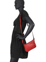 Cross Body Tas Caviar Leder Milano Geel caviar G1421N-vue-porte