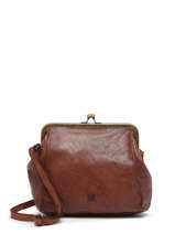 Cross Body Tas Heritage Leder Biba Bruin heritage BT22