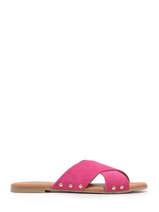 Slippers Vuma Uit Leder Pieces Groen women 77122