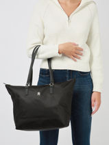 Schoudertas Poppy Tommy hilfiger Bruin poppy AW15639-vue-porte