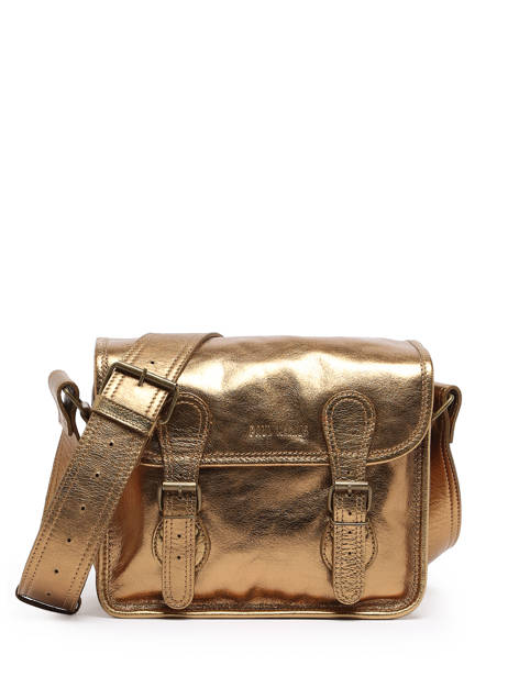 Cross Body Tas La Sacoche Leder Paul marius Goud vintage S