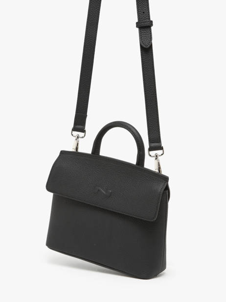 Cross Body Tas Calie Leder Nathan baume Zwart nathan 19 ander zicht 2