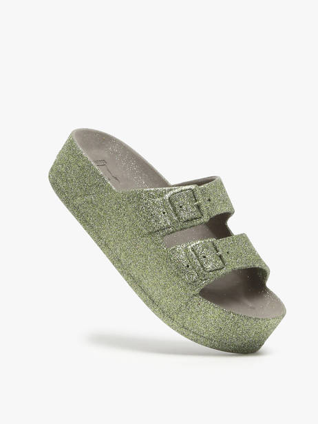 Slippers Caipirinha Glitter Cacatoes Veelkleurig women CAIPIRIN ander zicht 1