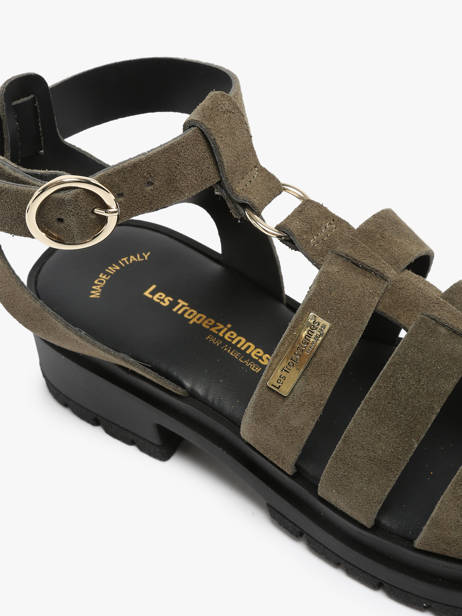 Sandalen Tobosued Uit Leder Les tropeziennes Groen women TOBOSUED ander zicht 1
