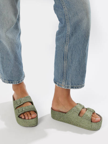 Slippers Caipirinha Glitter Cacatoes Veelkleurig women CAIPIRIN ander zicht 2