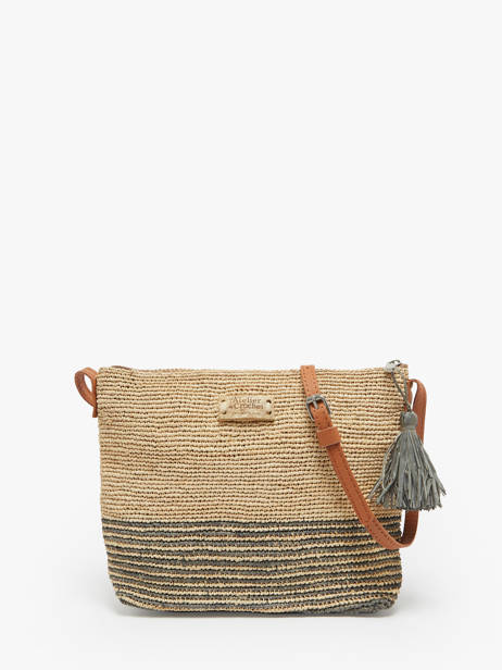 Cross Body Tas L'atelier Du Crochet Raphia Le voyage en panier Beige l'atelier du crochet AM753