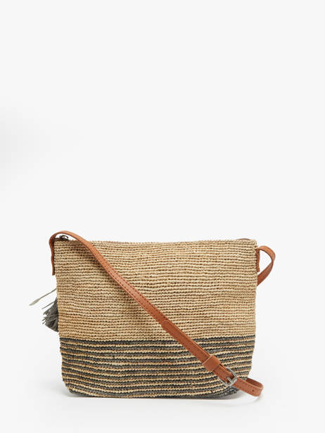 Cross Body Tas L'atelier Du Crochet Raphia Le voyage en panier Beige l'atelier du crochet AM753 ander zicht 4